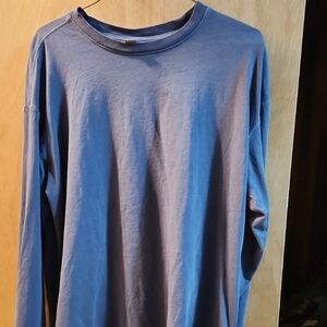 Old Navy Women's Slate Blue Long Sleeve Tee